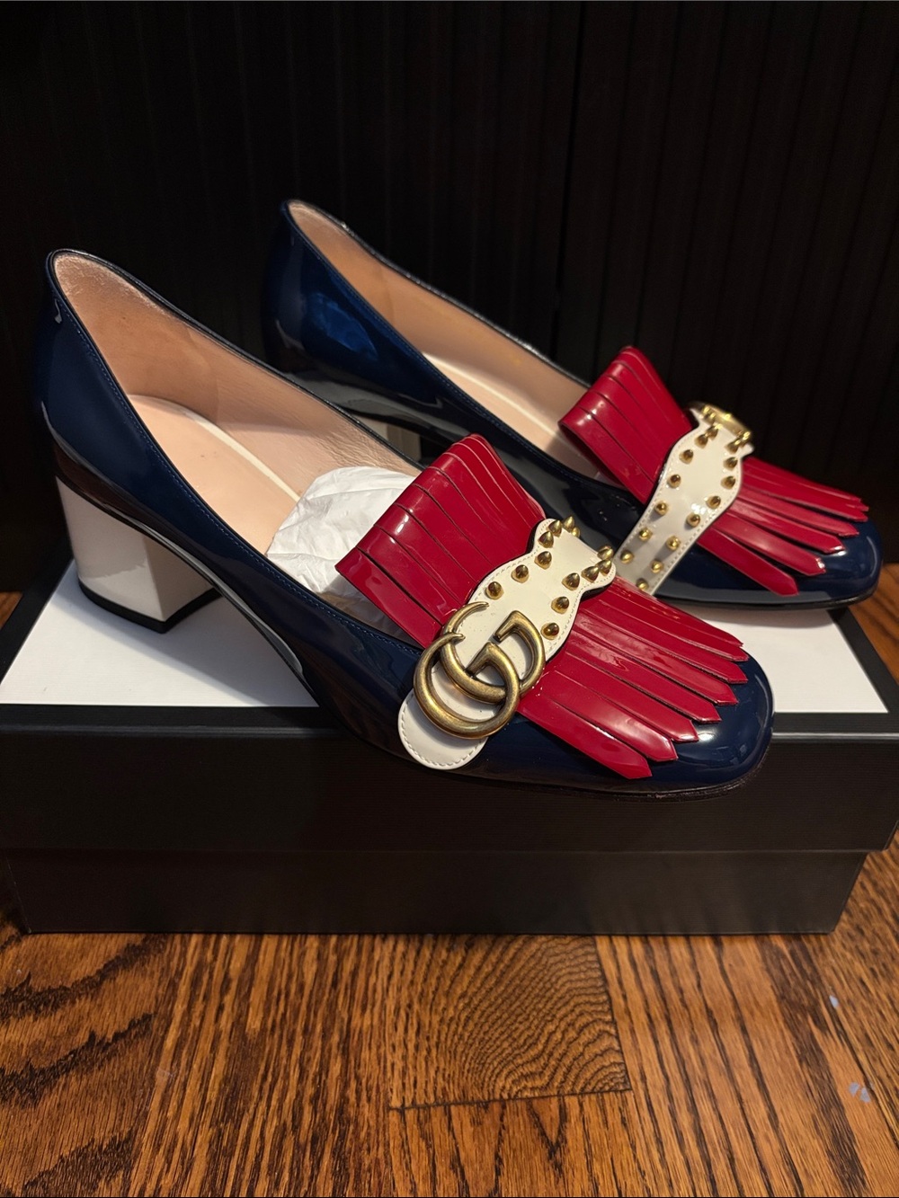 Women's GUCCI loafers Size 40.5 size 10.5 - Picture 3 of 14